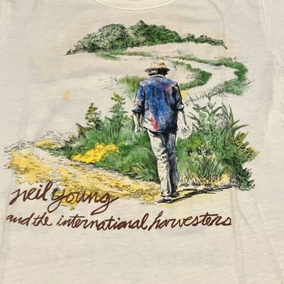 Neil Young 1985 Tour Shirt – Vintage Rock Music Tee – Retro Classic Concert 91 - Picture 2 of 5